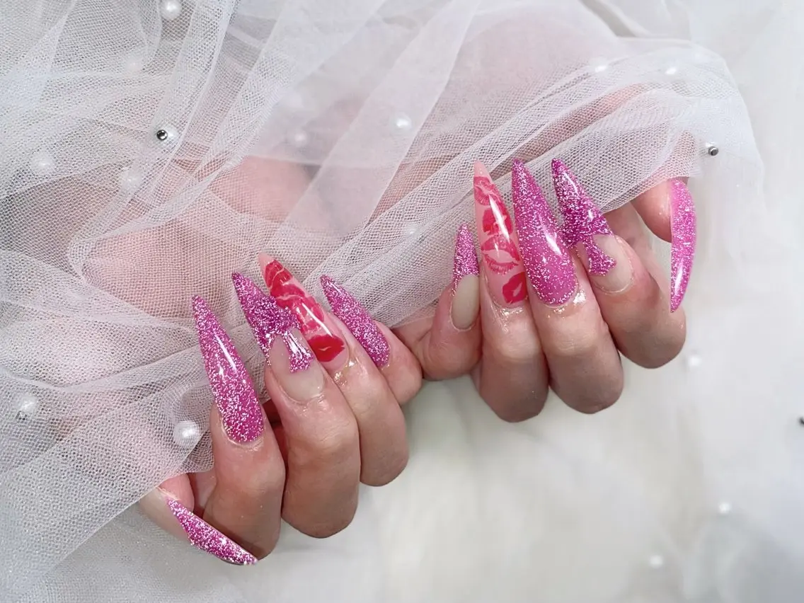 ネイル ハンドネイル ワンホン韓国ちゅるん ネイル✨🎀AMIのネイルデザイン