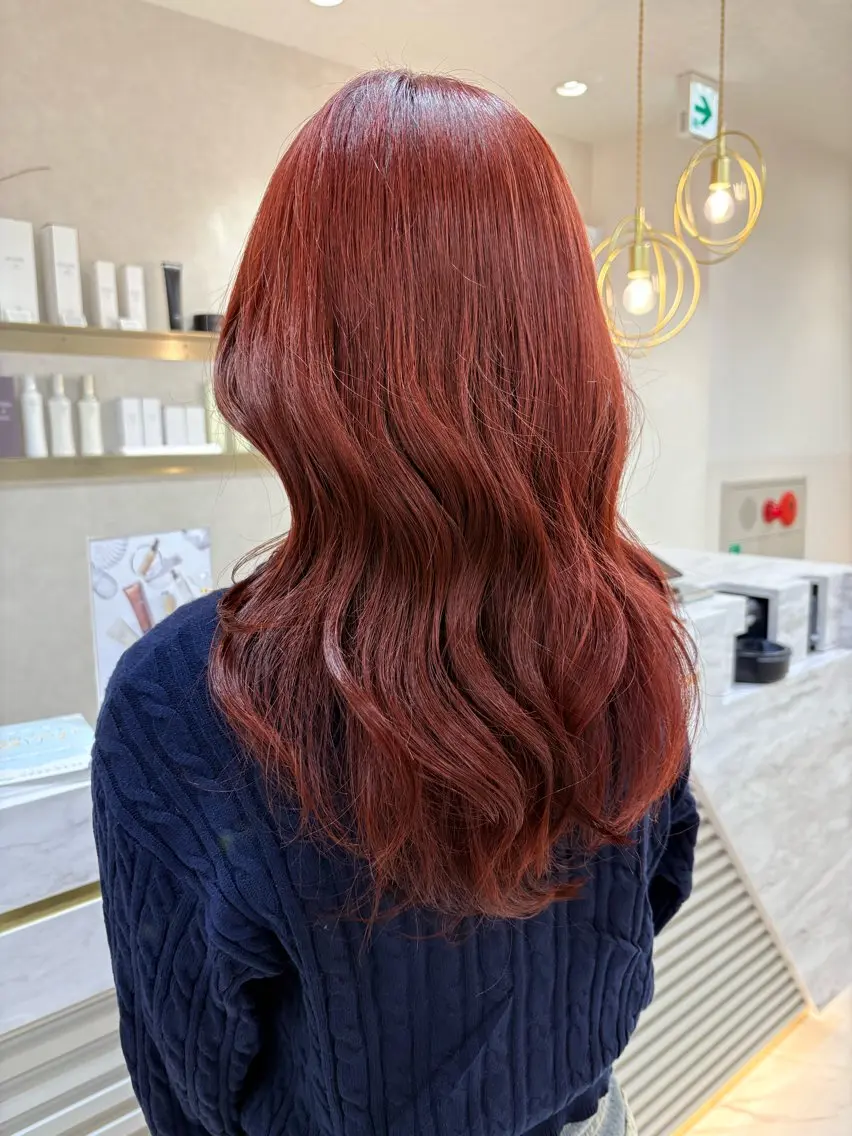ミディアム カラー ヘアカラー トリートメント 🍒透明感カラー/ セット/SAKURAのヘアスタイル