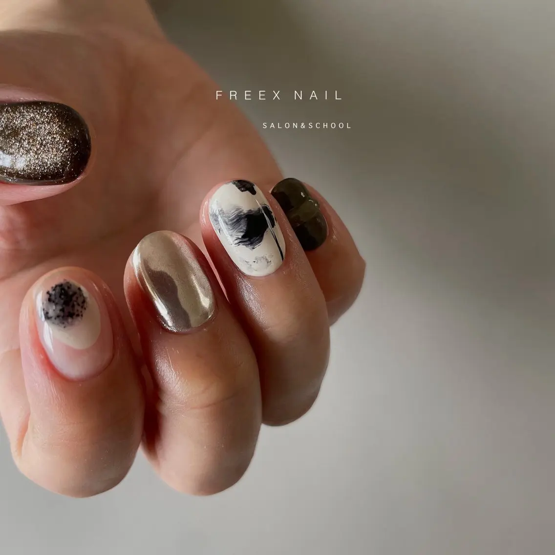 ネイル ハンドネイル ハンドケア freex nail /ニュアンス/個性派のネイルデザイン