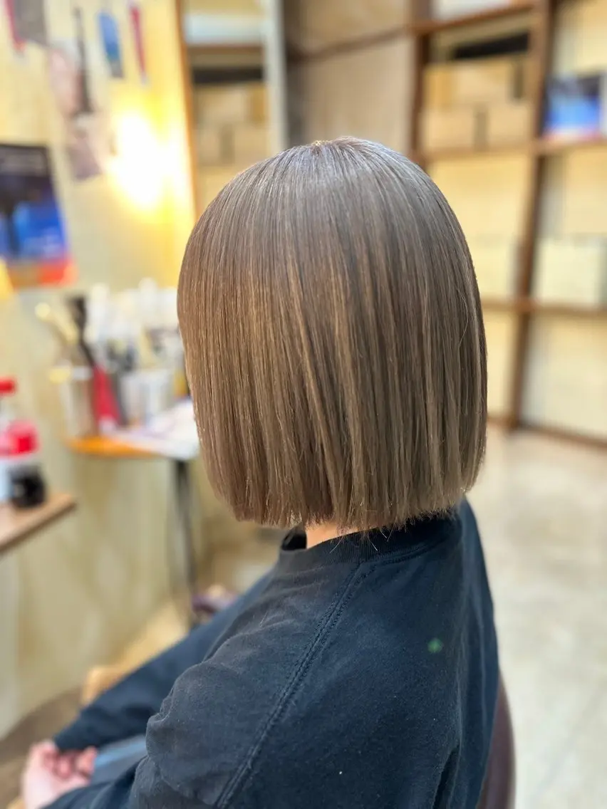 ショート カラー ヘアカラー 希優/ケアカラー /ハイトーンカラーのヘアスタイル
