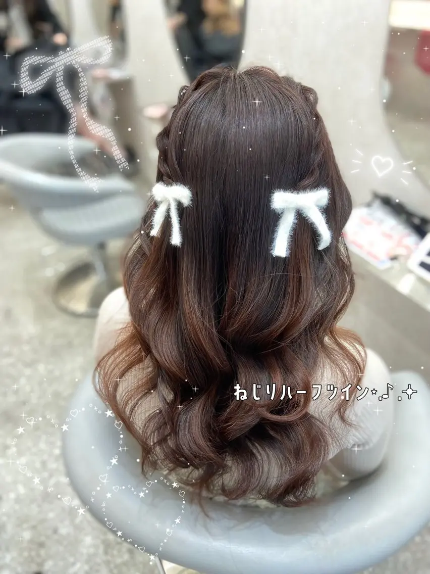 ヘアアレンジ 新宿/韓国ヘア 中明度カラー/かやのヘアスタイル