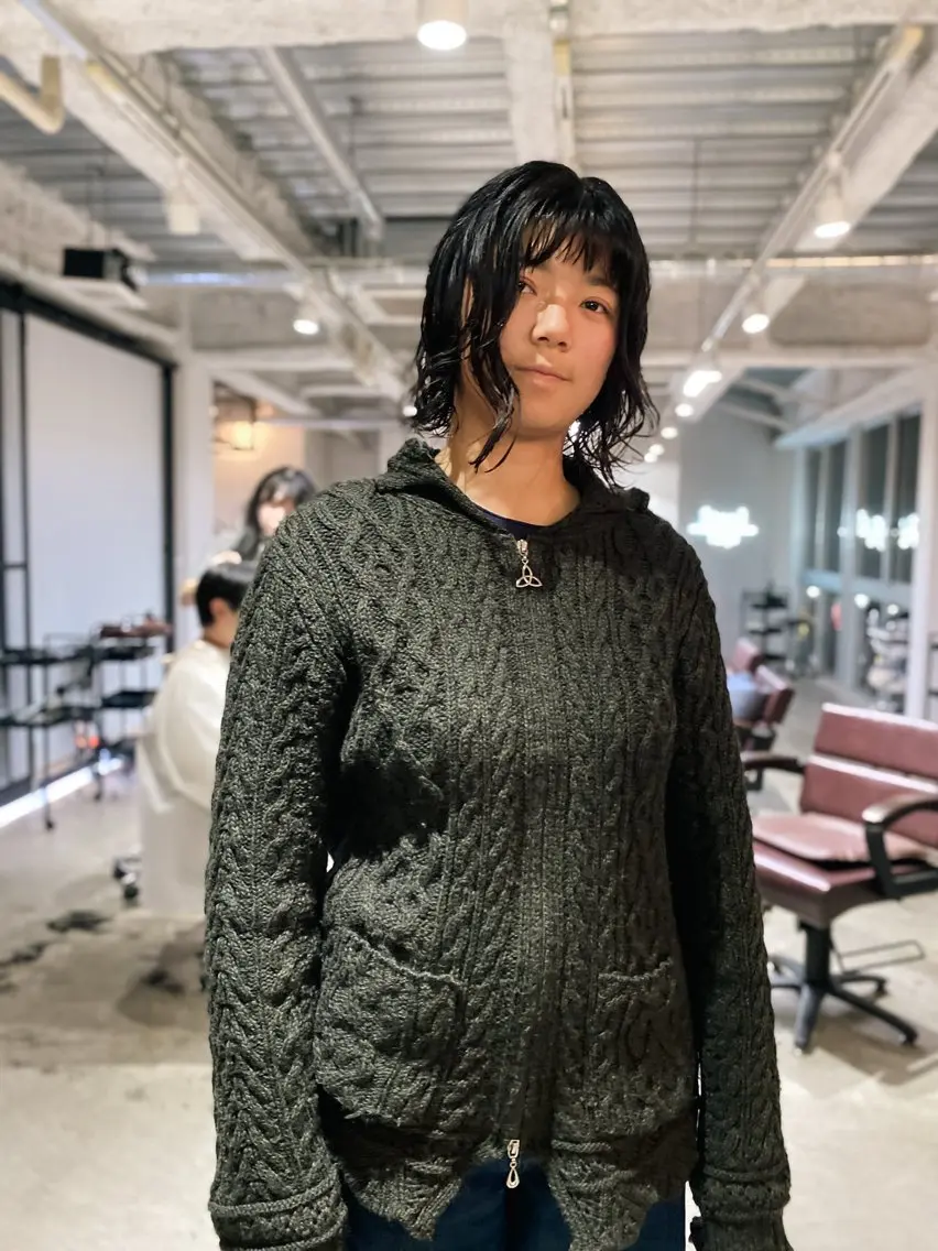 ミディアム パーマ KOOKI スティードトーキョーのヘアスタイル