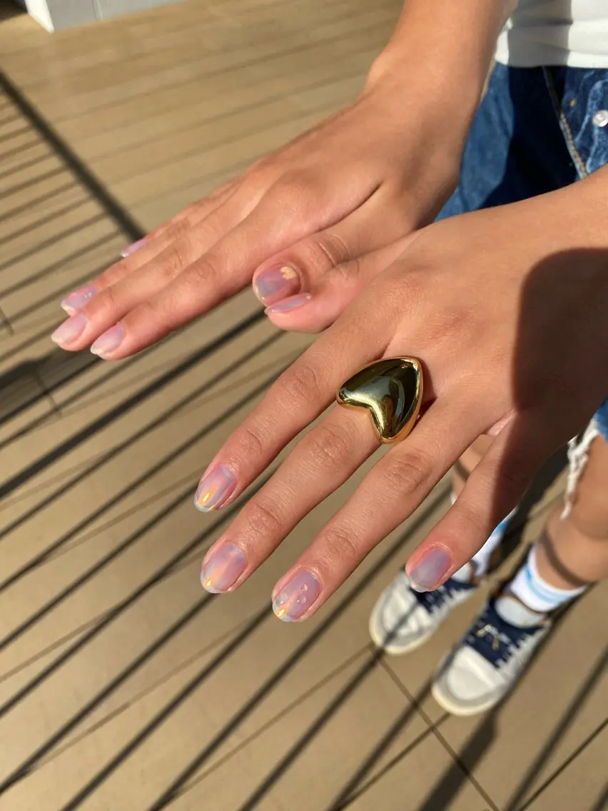 ネイル オーロラネイル 25nail Erikaのネイルデザイン