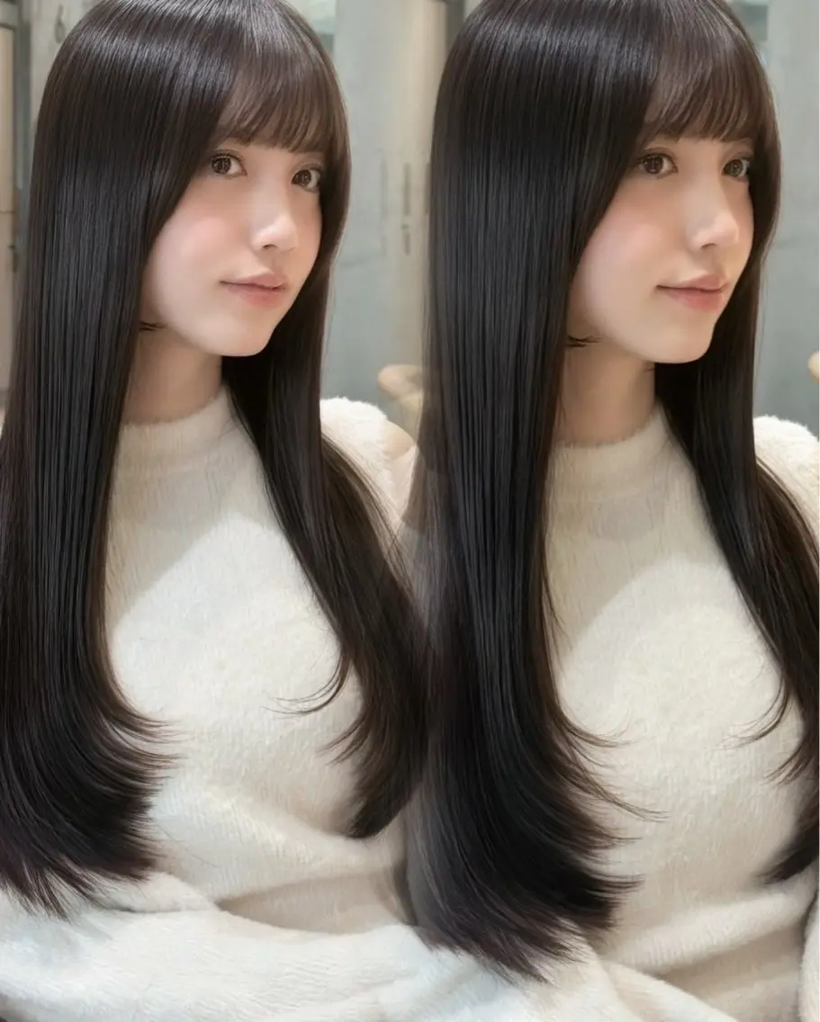 ロング カラー 渡部 倖賀のヘアスタイル