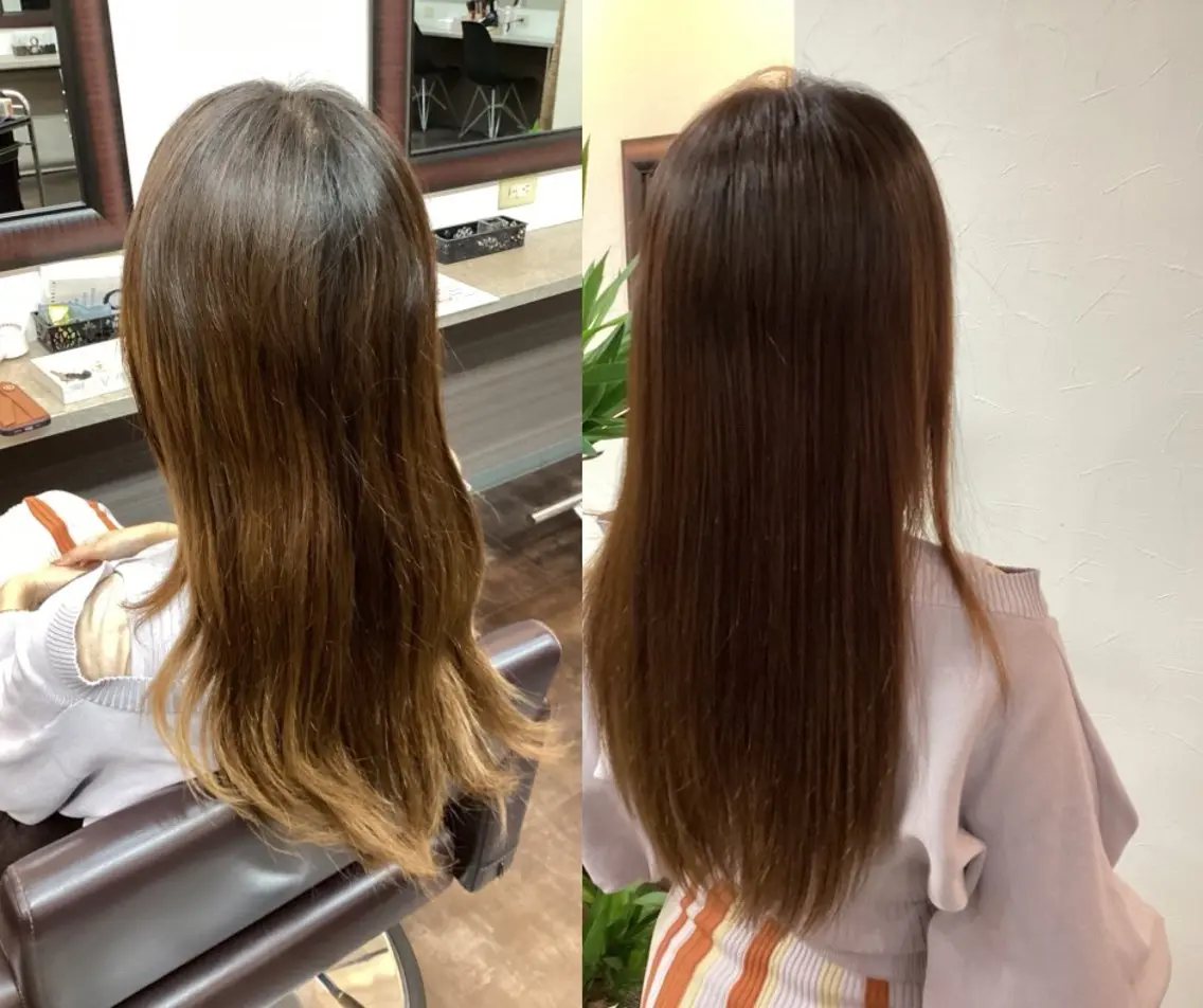 セミロング ヘアカラー トリートメント カラリス 黒川店のヘアスタイル