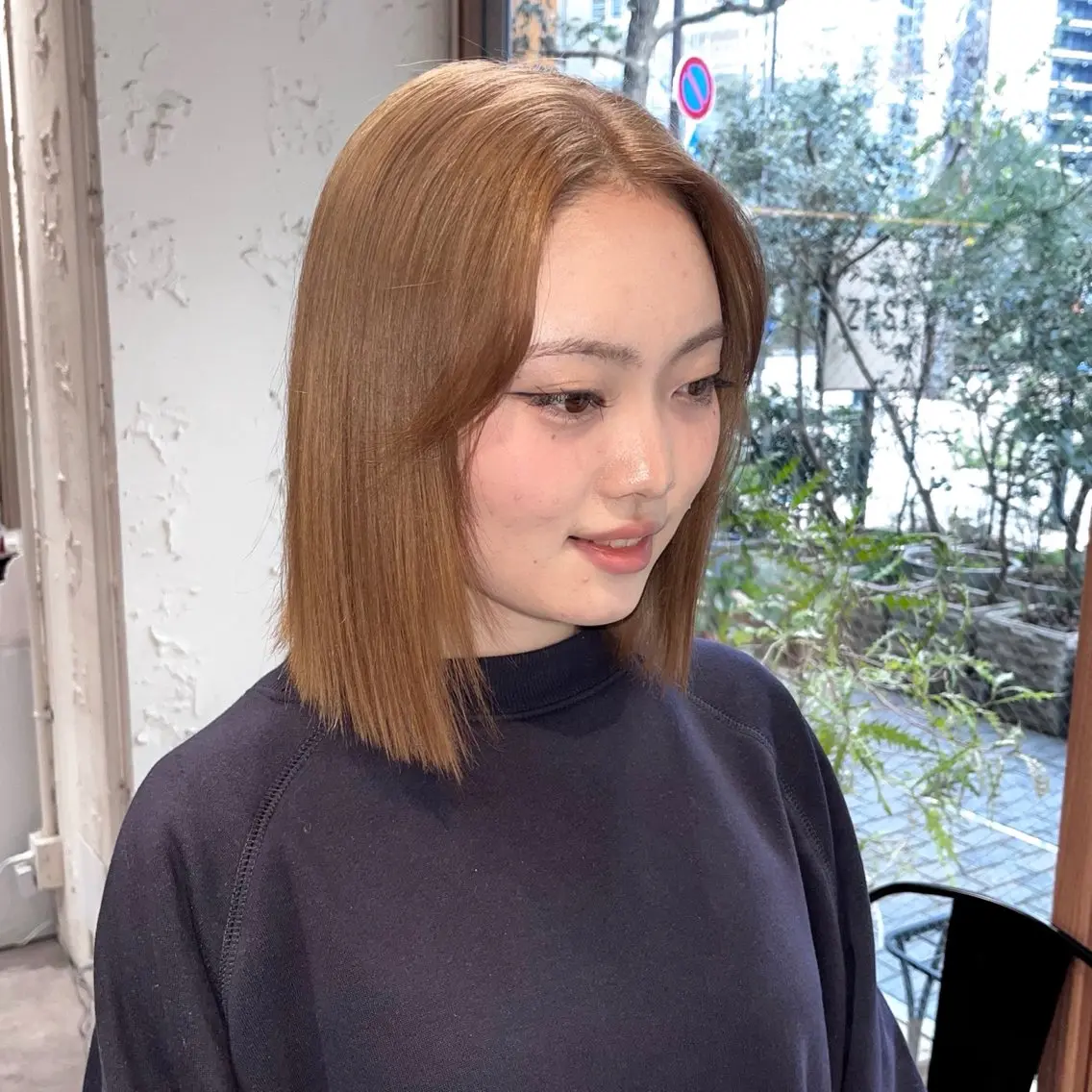 ミディアム カラー ヘアカラー トリートメント 🩶レイナ🩶 color/nailのヘアスタイル