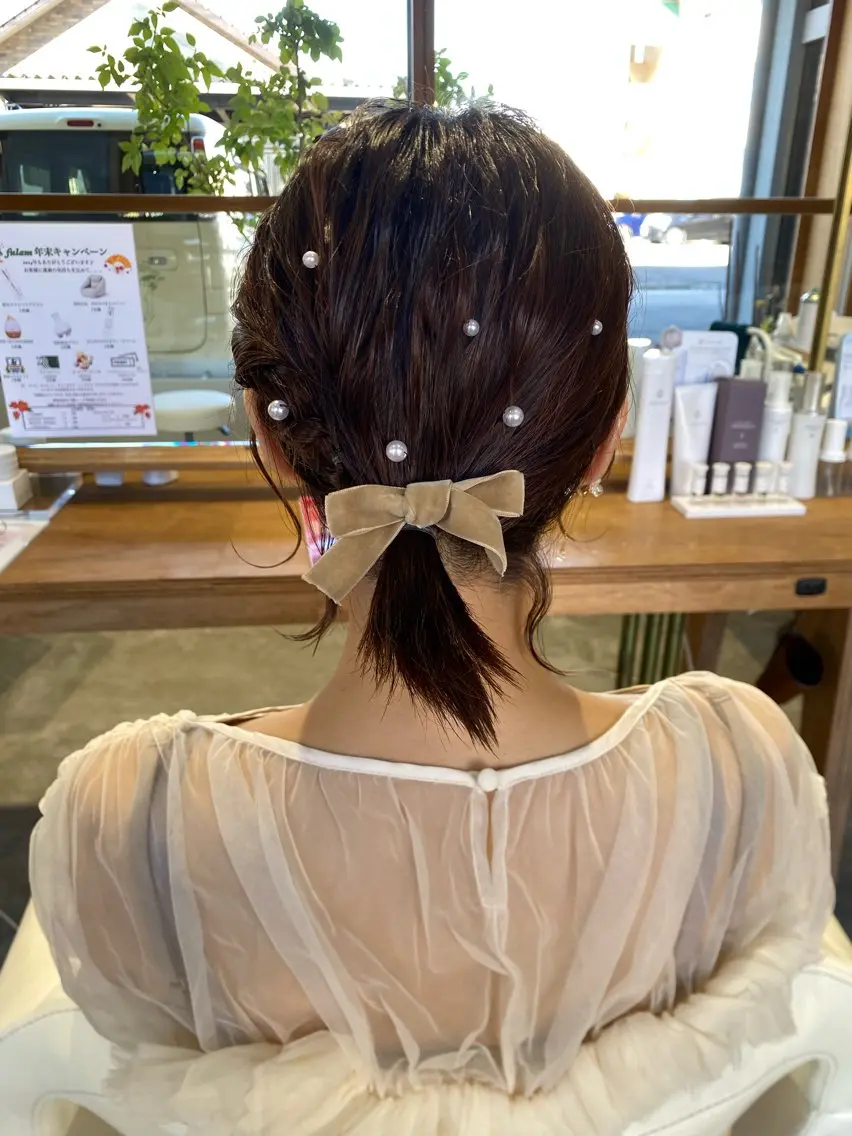 ショート ヘアアレンジ ヘアセット MIKU ／fulamのヘアスタイル