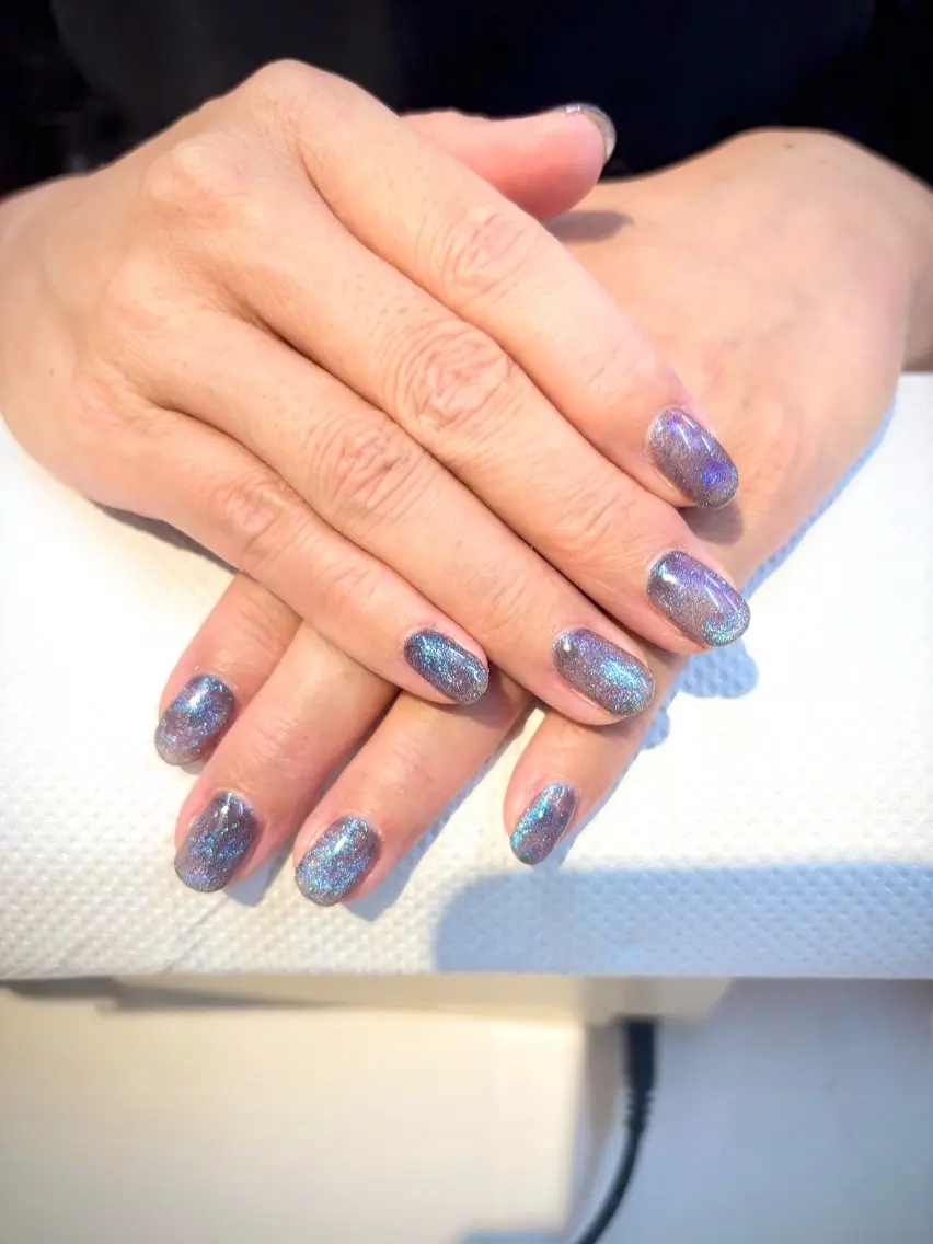 ネイル マグネットネイル マグネットワンカラー ワンカラーネイル Tomoyo Nailのネイルデザイン