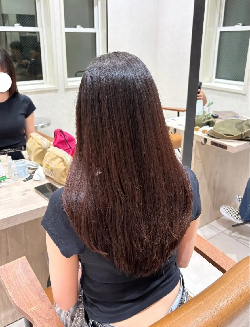 ロング パーマ ストレートパーマ 縮毛矯正 トリートメント ナチュ盛れヘア🌿 moeのヘアスタイル