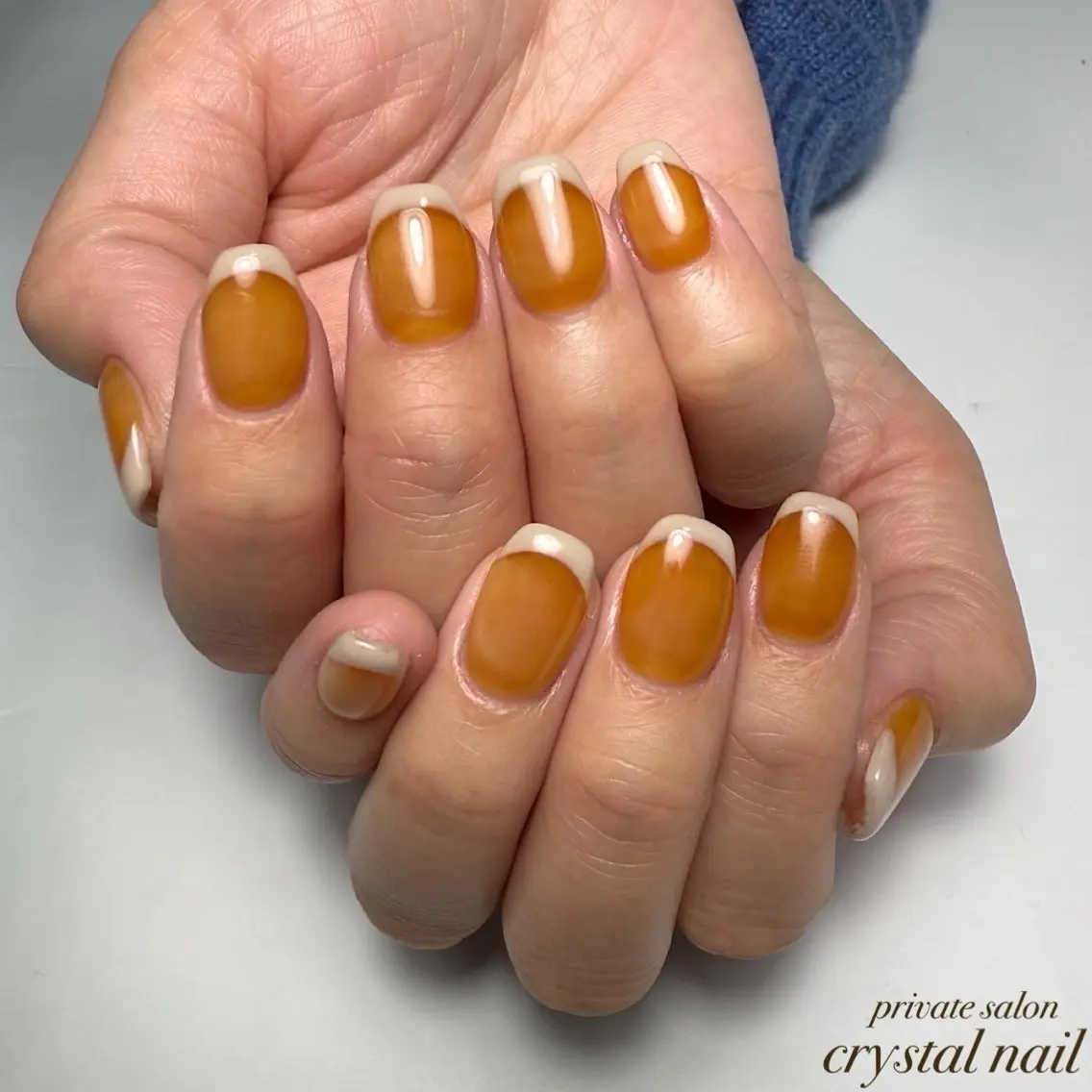 ネイル フレンチネイル Crystal Nailのネイルデザイン