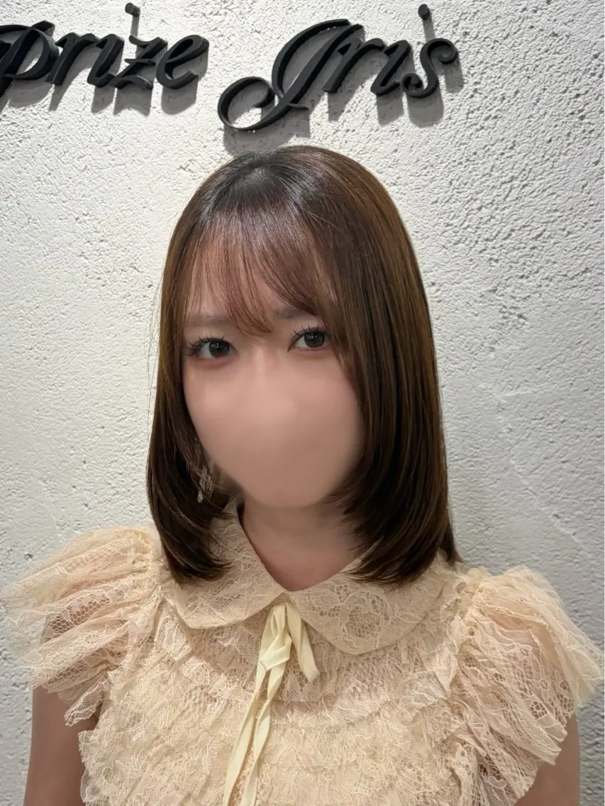 ミディアム エクステ ハイライト レイヤーカット カット 韓国レイヤー🦋 ブリーチtomokoのヘアスタイル