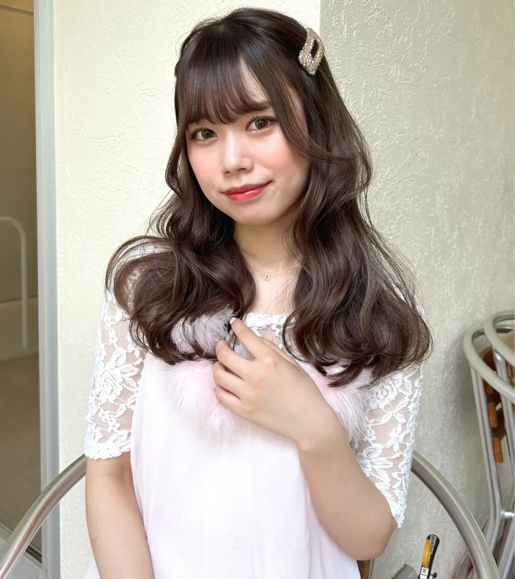 カラー ヘアカラー mizuki/ピンク ベージュ.レイヤーのヘアスタイル