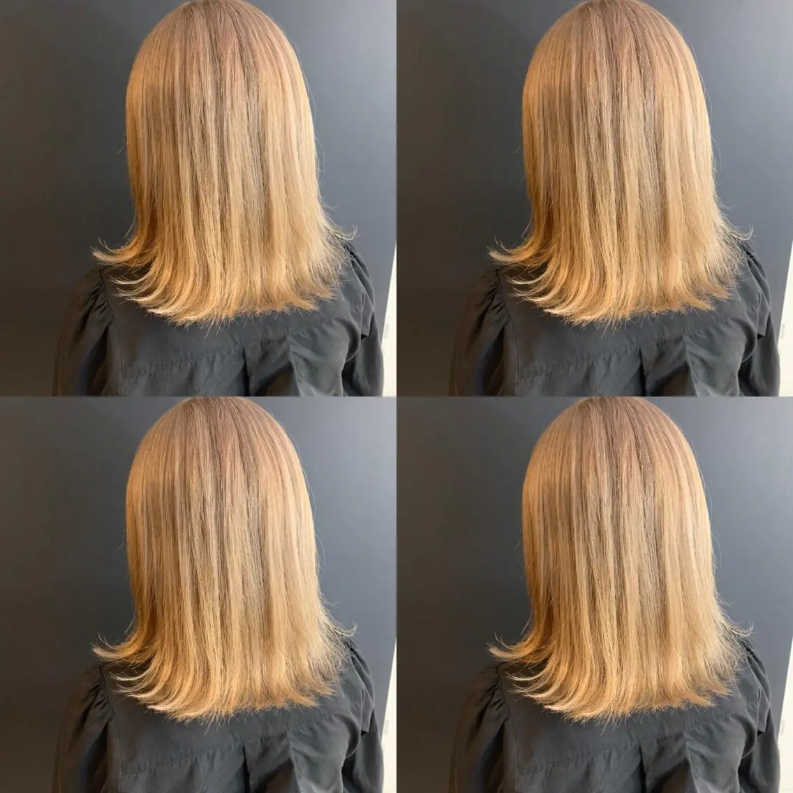 ミディアム カラー ベージュカラー ミルクティーベージュ ✨レイヤー/髪質改善 /縮毛矯正✨ナカムラのヘアスタイル
