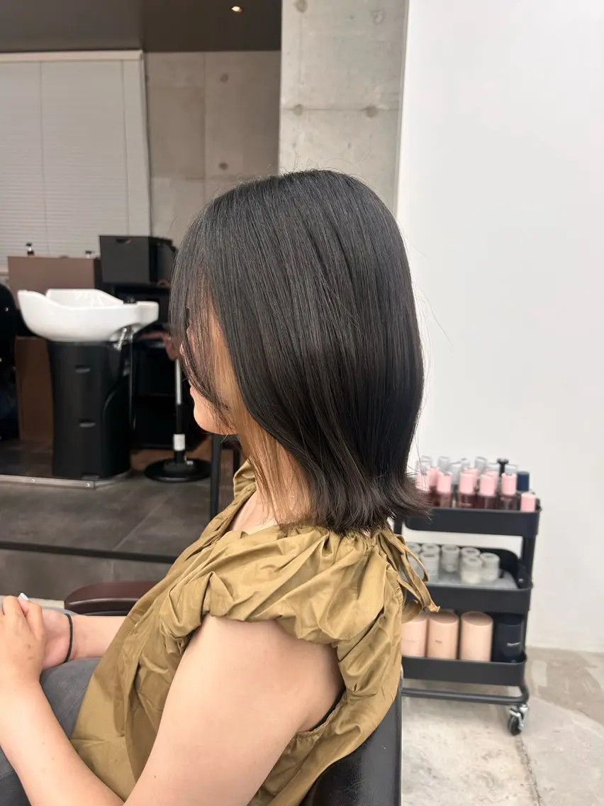 ミディアム ヘアカラー ボブ/暖色カラー 🎧 kei 🎀のヘアスタイル