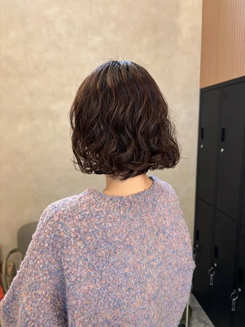 ミディアム ボブ/レイヤー/暖色 カラー/モモカ🎀のヘアスタイル