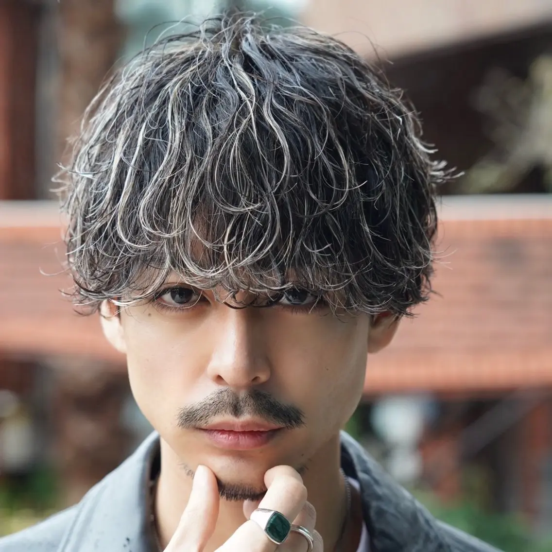 ミディアム カラー ヘアアレンジ メンズ fifth 石川 凪のヘアスタイル