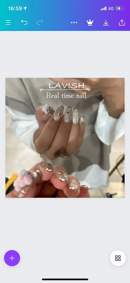 ネイル LAVISH 大和店 emi・:*+のネイルデザイン