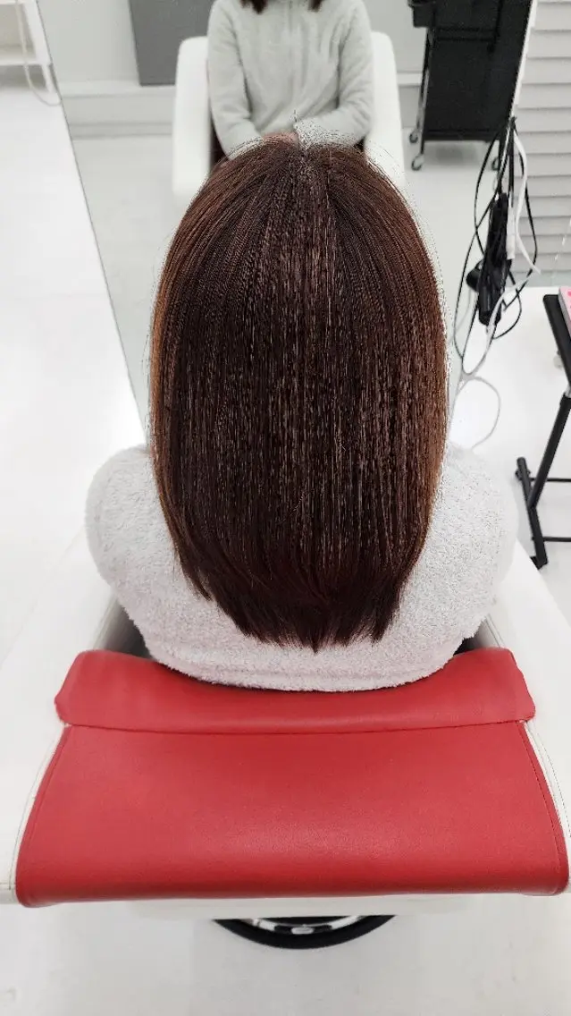 セミロング カラー パーマ 長谷川 敏輝のヘアスタイル