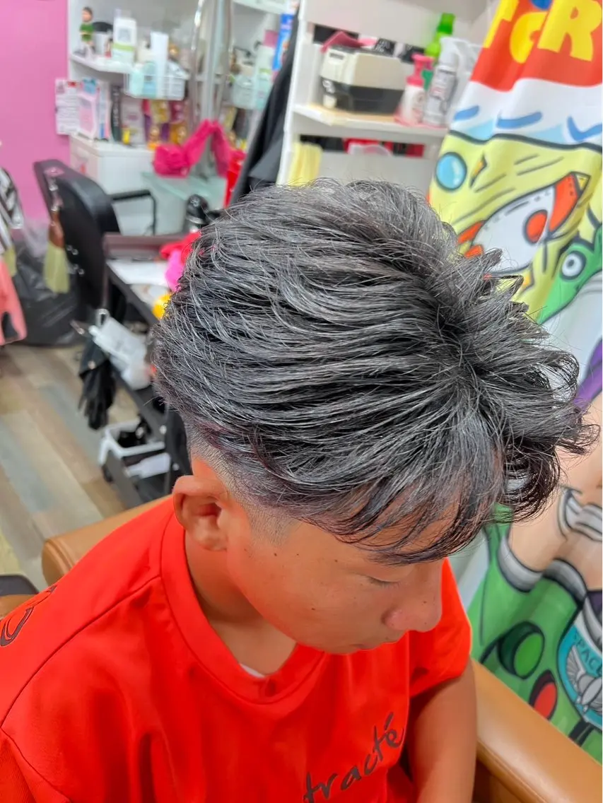 パーマ メンズ カット パーマ 宮本 さゆりのヘアスタイル
