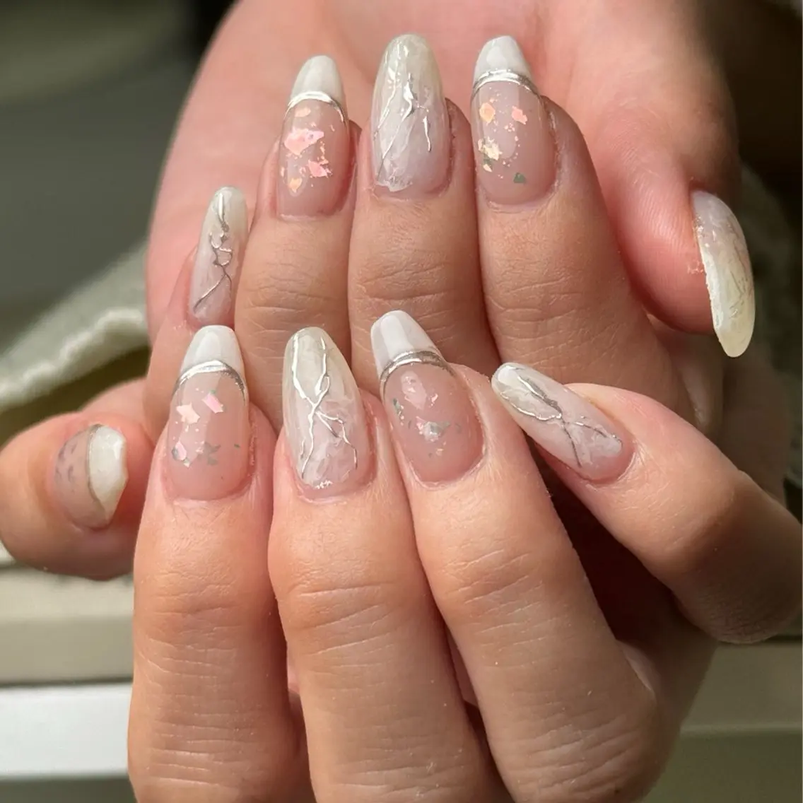 ネイル フレンチネイル シンプルネイル ハンドネイル Nail&Eye lash Nanaのネイルデザイン