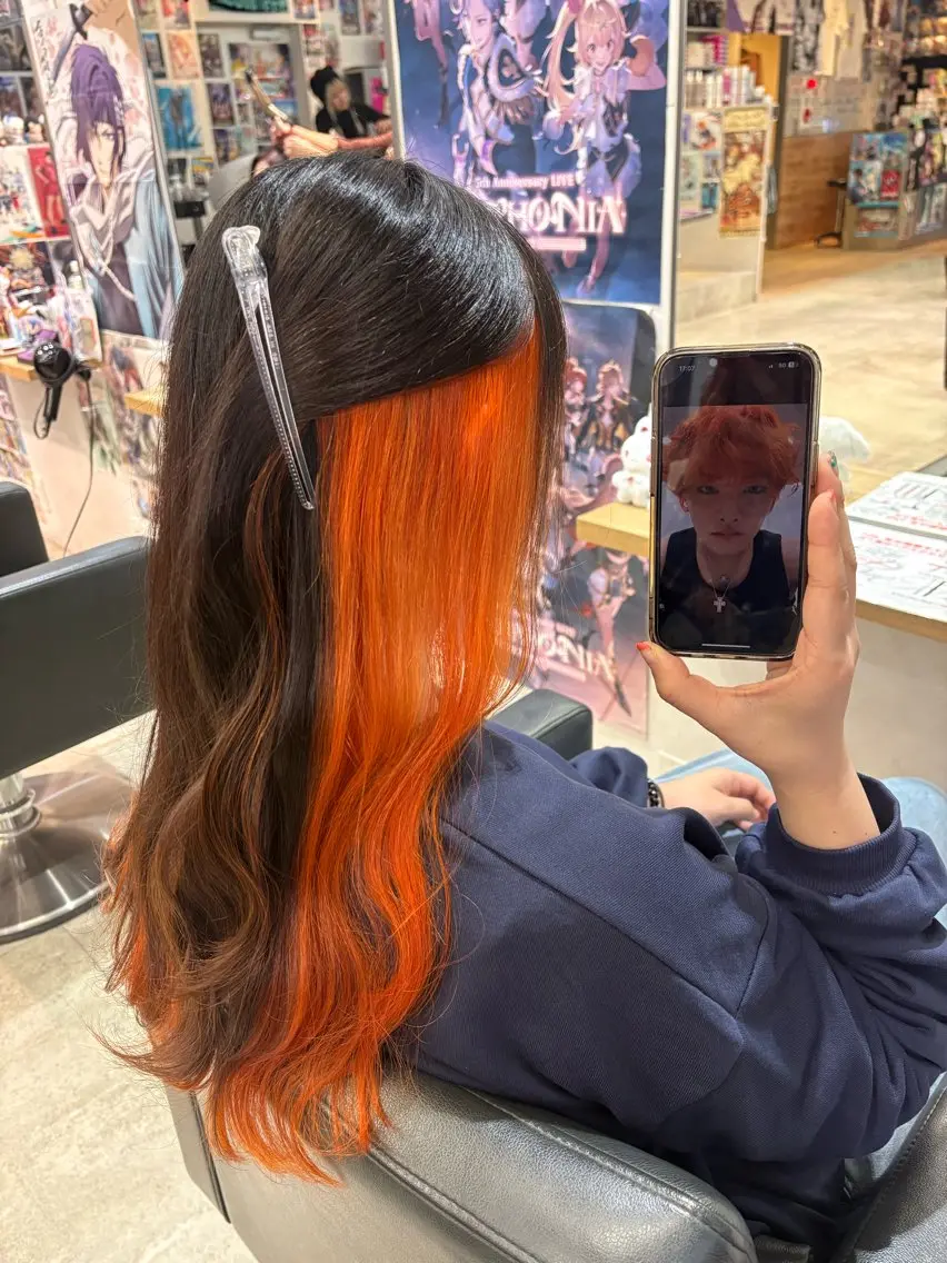 ロング カラー ヘアカラー トリートメント 推しカラー/ ミクのヘアスタイル