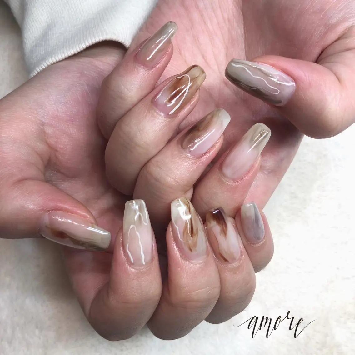 ネイル アートネイル ジェルネイル ニュアンスネイル You kyehwaのネイルデザイン