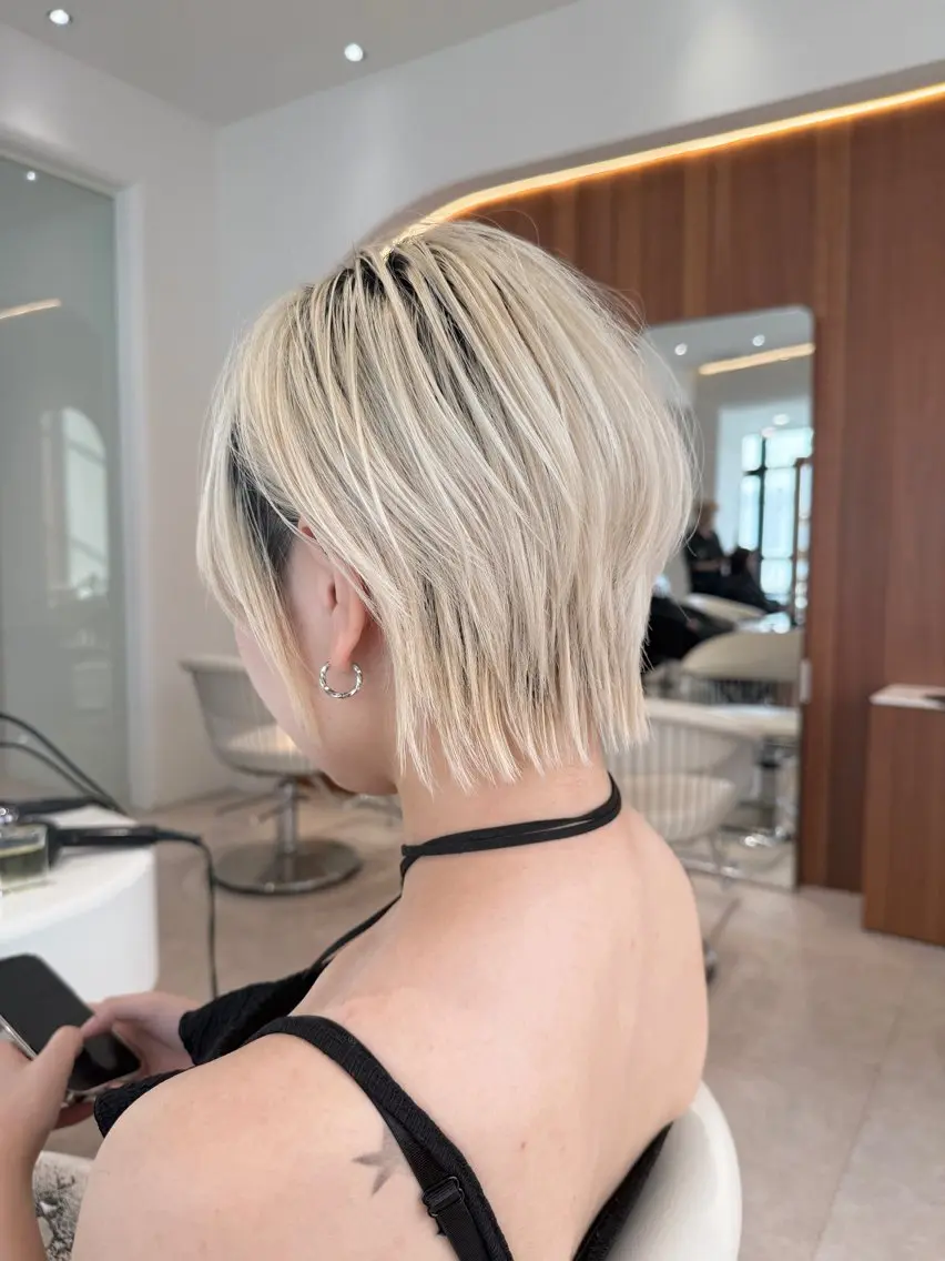 ショート カラー ショートボブ ショートレイヤー ハンサムショート 丸みショート ボブ カット ヘアカラー トリートメント 田中航平/渋谷ボブ/ レイヤーボブのヘアスタイル