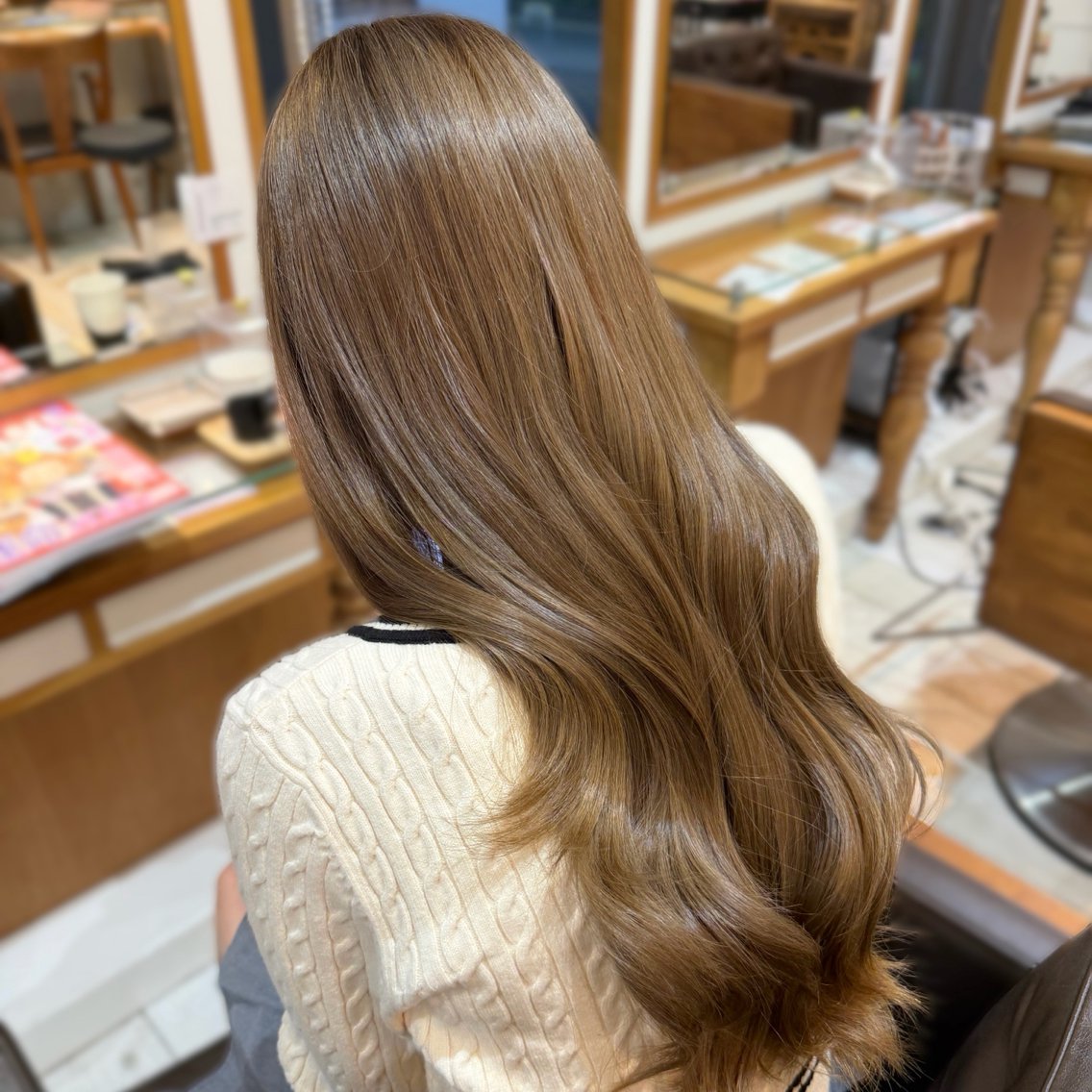 ロング カラー ヘアカラー トリートメント Rion🎀/渋谷/ カラー/顔周りカットのヘアスタイル