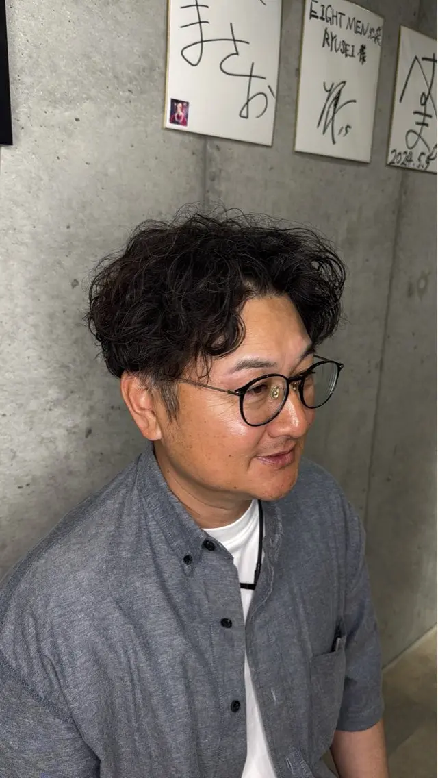 メンズカット➕パーマの写真