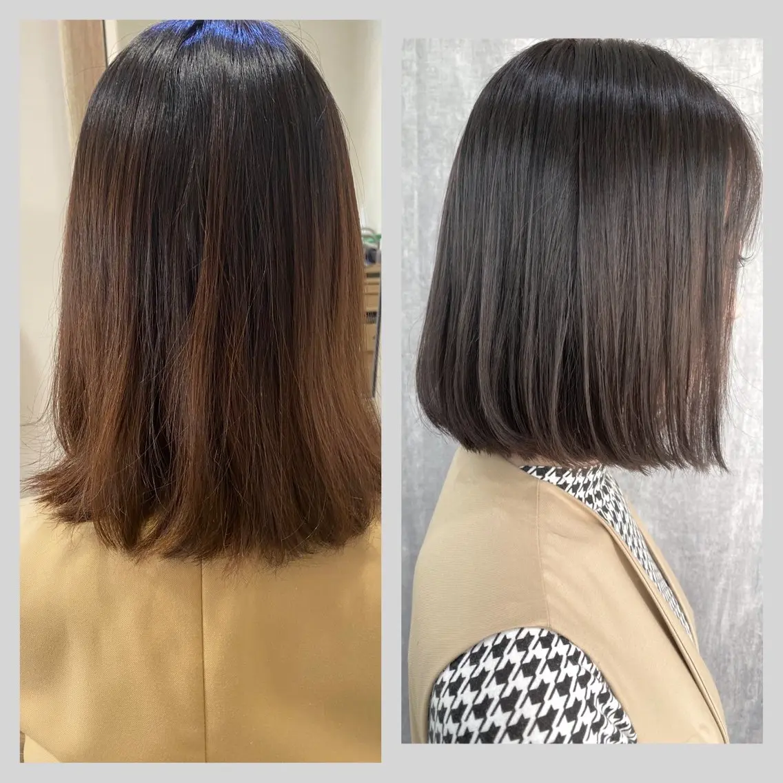 ショート カラー アッシュ ベージュカラー 透明感カラー 佐藤 沙也輝のヘアスタイル