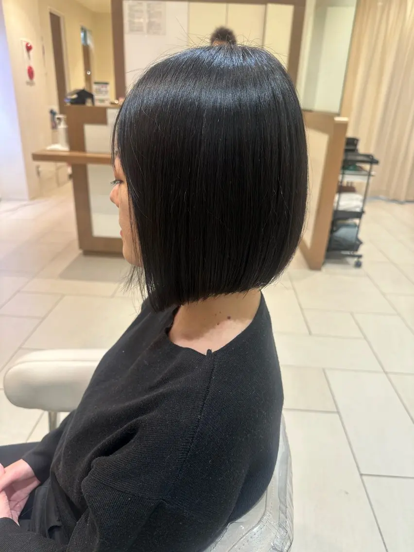ミディアム ボブ カット 田畑 あやののヘアスタイル