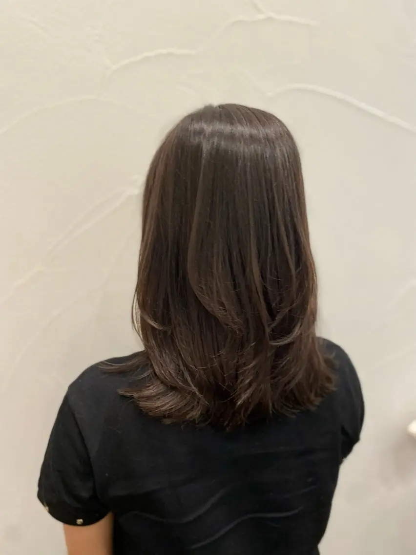 ミディアム カラー Ash中目黒店 榊間茜のヘアスタイル