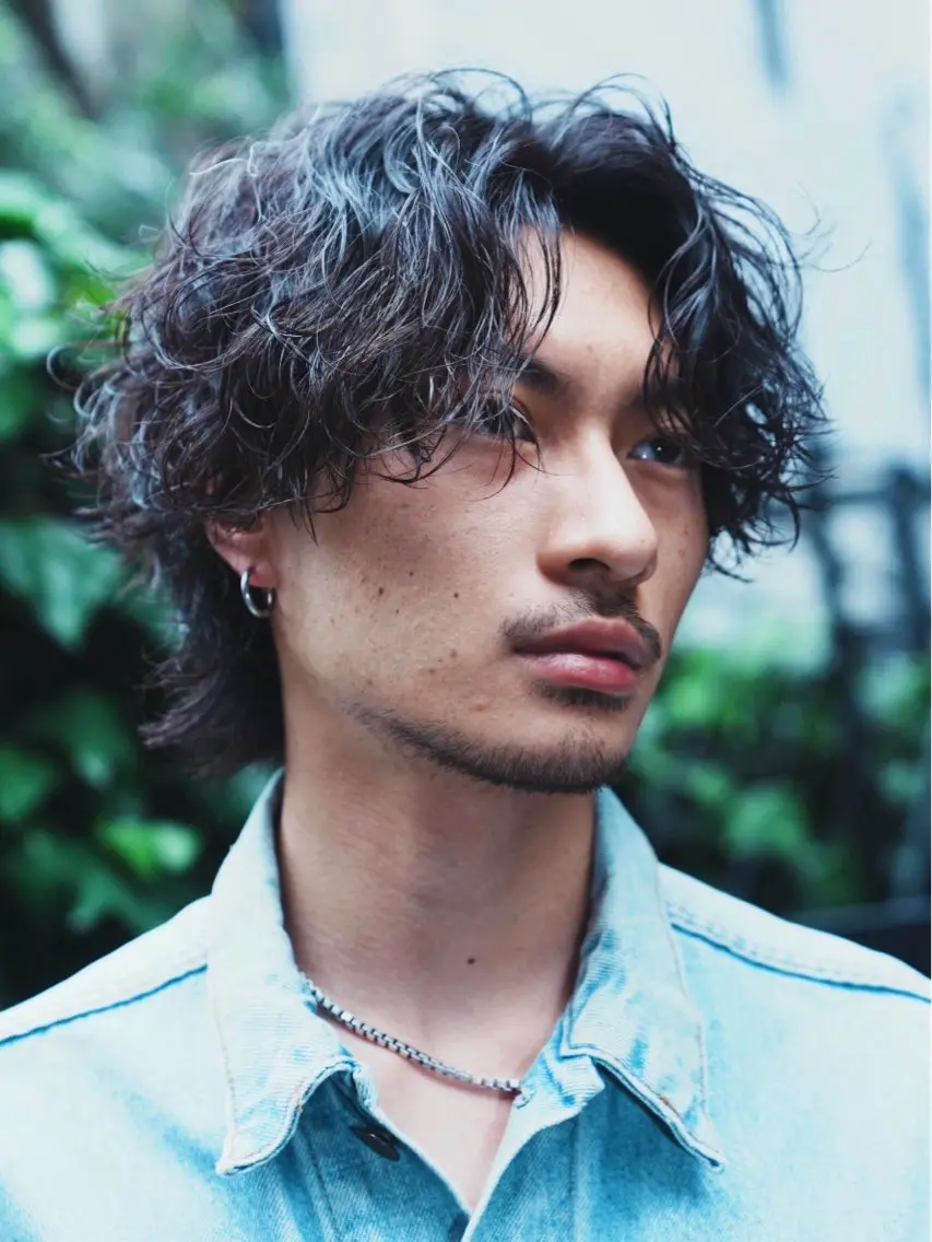 パーマ メンズ メンズパーマ カット パーマ 小川 廉太朗のヘアスタイル