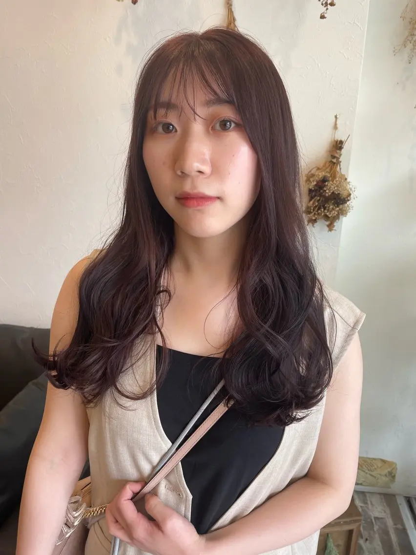 セミロング カラー ブリーチ ラベンダーカラー ブリーチなしカラー ヘアカラー m ā l o.🌷 サカモトマイコのヘアスタイル
