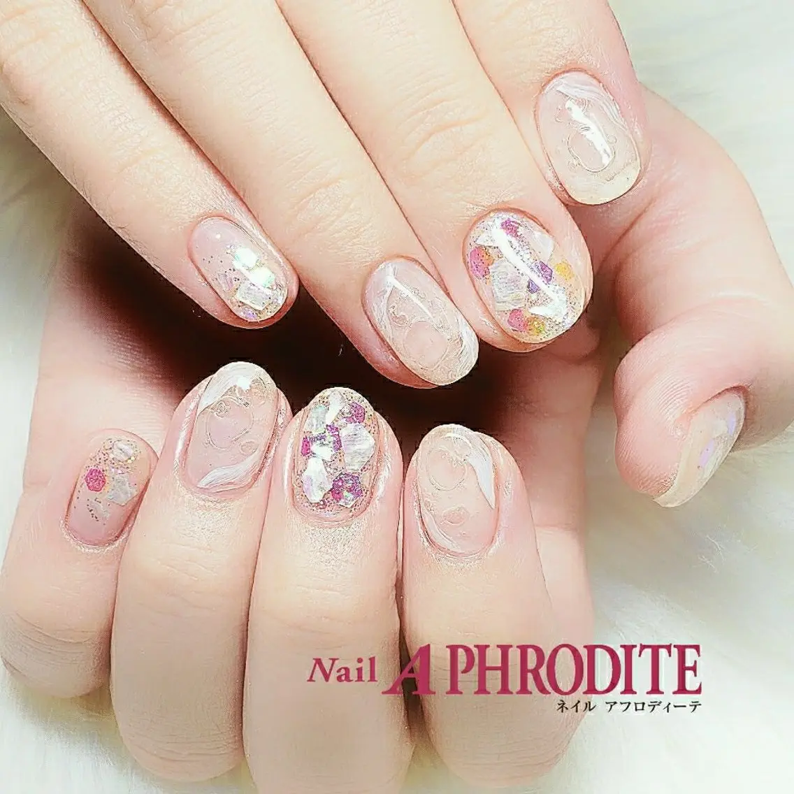 ネイル ジェルネイル ニュアンスネイル スカルプネイル ソフトジェル ネイルチップ Nail Aphroditeのネイルデザイン