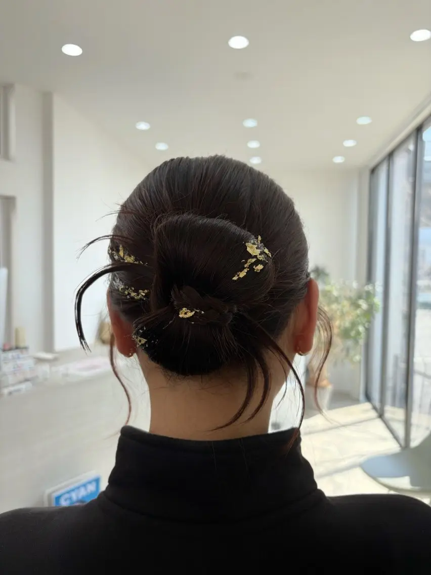 セミロング ヘアセット HASHI AYAKAのヘアスタイル