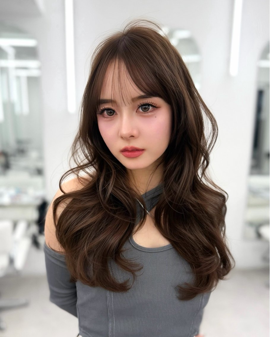 セミロング カット ヘアカラー トリートメント ヘッドスパ ヘアセット 前髪顔まわりカット 🌈中村海聖のヘアスタイル