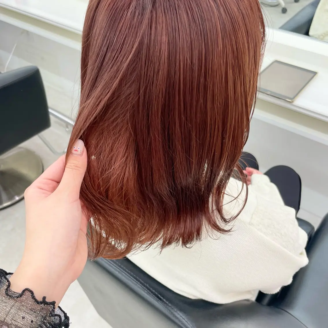 ミディアム カラー ブリーチ ダブルカラー ParveMix いしいまお🌼のヘアスタイル