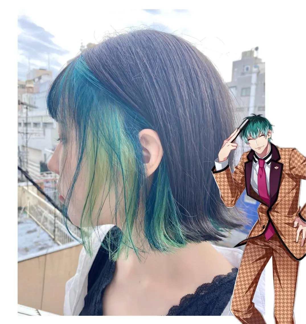 ショート カラー インナーカラー ヘアカラー TSUNO🦖 派手髪/オタク美容師のヘアスタイル