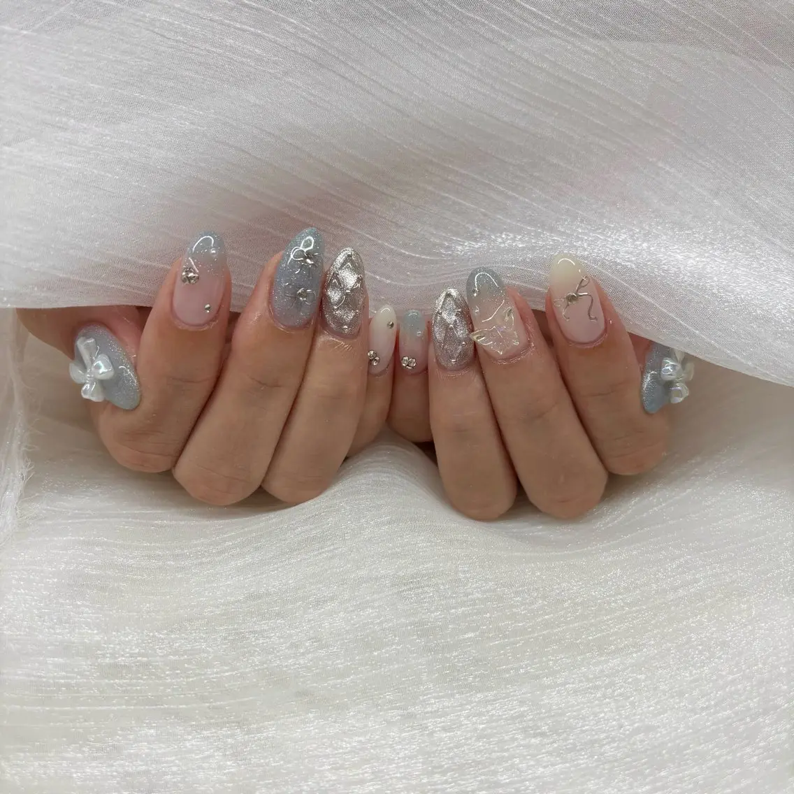 ロング Sakura Lino三郷駅尾張旭のネイルデザイン