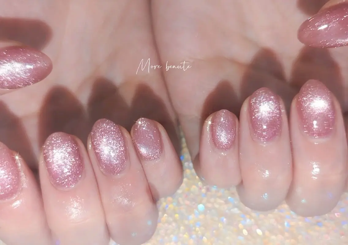 ネイル 桜ネイル 長さ出し ジェルネイル ハート 韓国ネイル I LOVE ME NAIL.｡.:*♡のネイルデザイン
