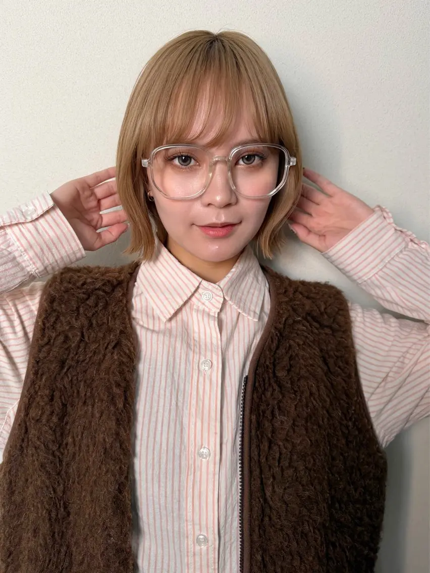 ショート カラー カット 銀座/骨格診断 垢抜けレイヤー/菅原のヘアスタイル