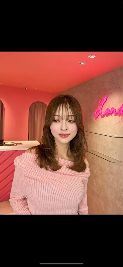 ミディアム カラー 山崎/ボブ縮毛矯正 レイヤー髪質改善のヘアスタイル