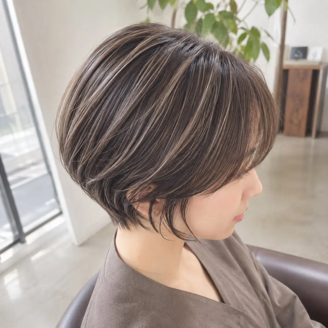 ハイライトカラー(白髪ぼかし)＋超音波トリートメント🫧の写真
