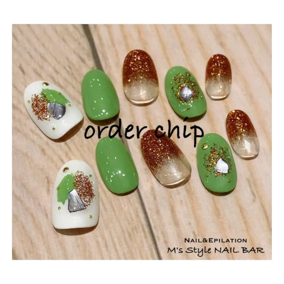 ネイル ネイルチップ ハンドネイル M's Style NAIL BARのネイルデザイン
