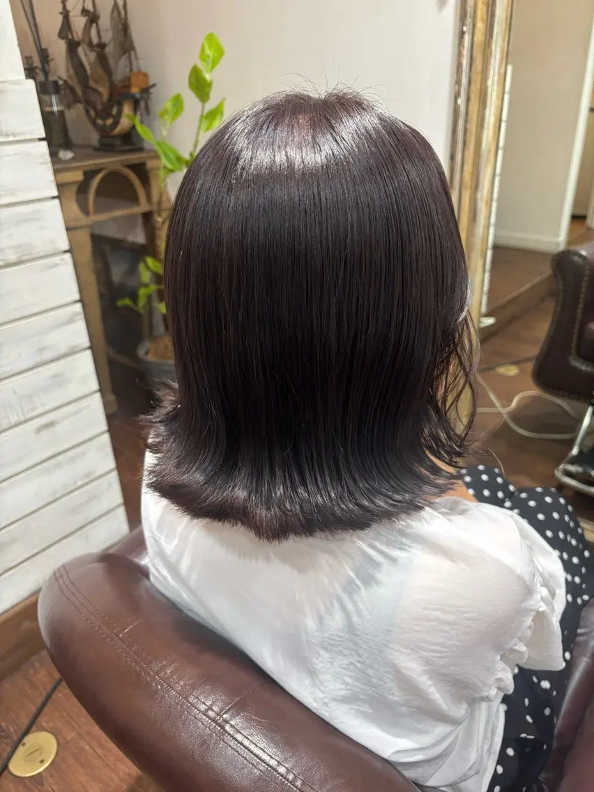 ミディアム カラー よしだ まゆこのヘアスタイル