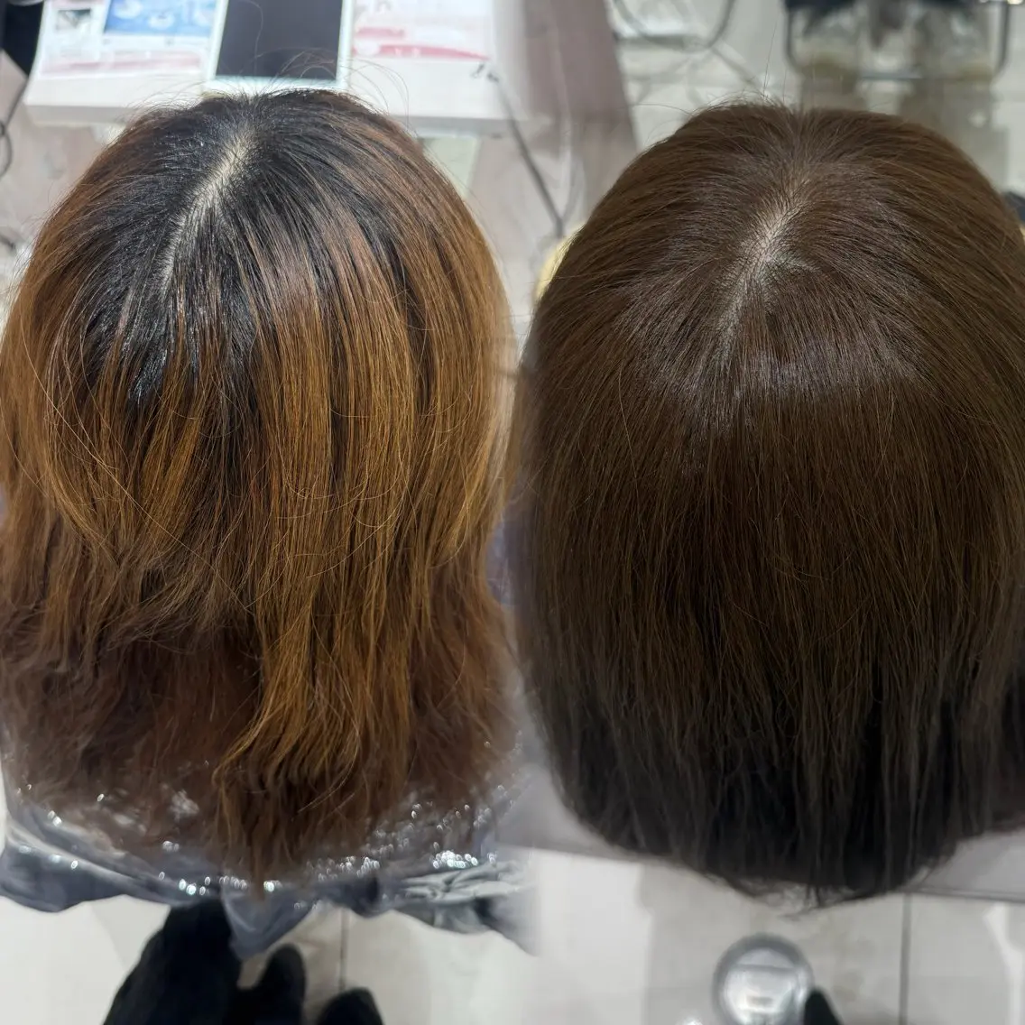 セミロング カラー カット ヘアカラー トリートメント 内田 志乃のヘアスタイル
