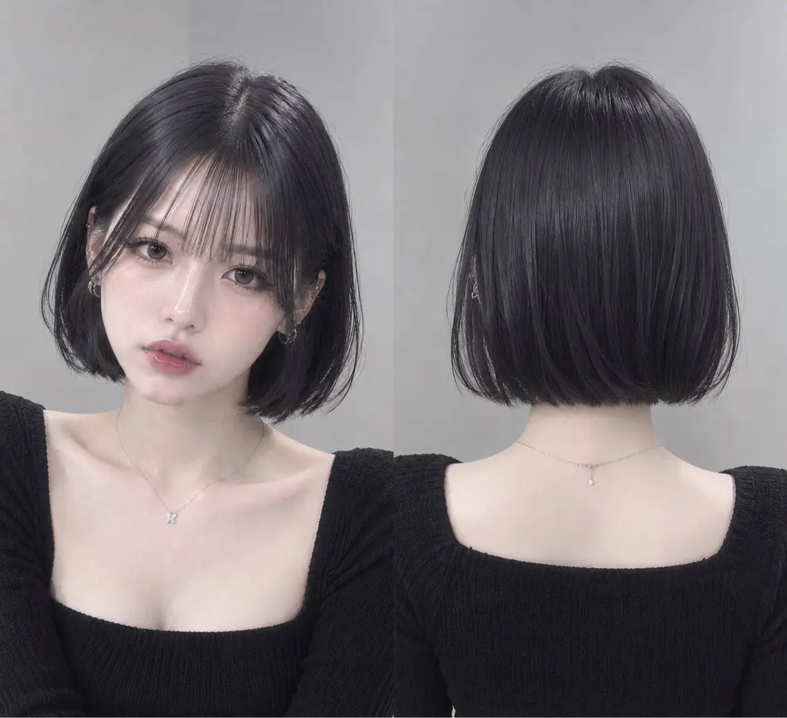 【レディース】🎀カット+シャンプー(ぱつっとボブ・前髪カット・整え・毛量調整)の写真