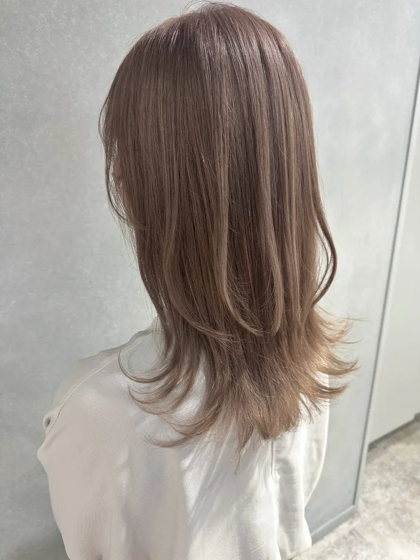 ミディアム カラー ヘアカラー 唐澤 千尋のヘアスタイル