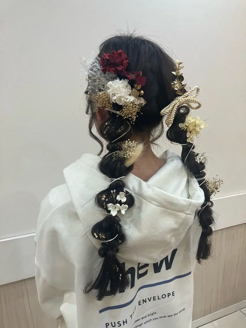 ヘアアレンジ ヘアセット yukari 艶髪ヘアのヘアスタイル